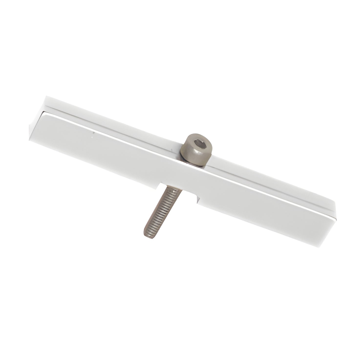 Brite anodized brass Junior adapter block JRHAB01BA for 1/4" (6mm) glass, threaded stud for Junior Prima hinge