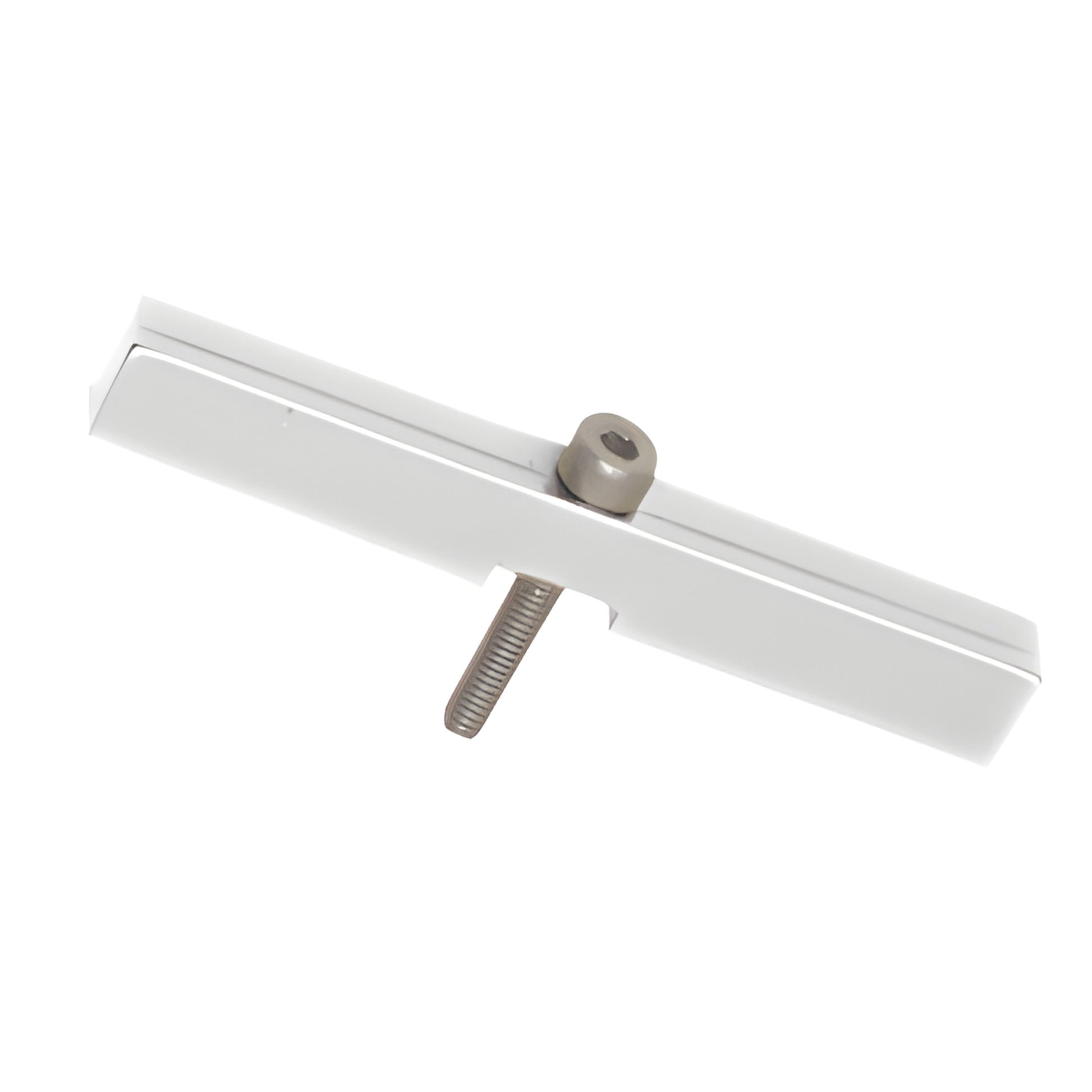 Brite anodized brass Junior adapter block JRHAB01BA for 1/4" (6mm) glass, threaded stud for Junior Prima hinge