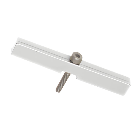 Brite anodized brass Junior adapter block JRHAB01BA for 1/4" (6mm) glass, threaded stud for Junior Prima hinge