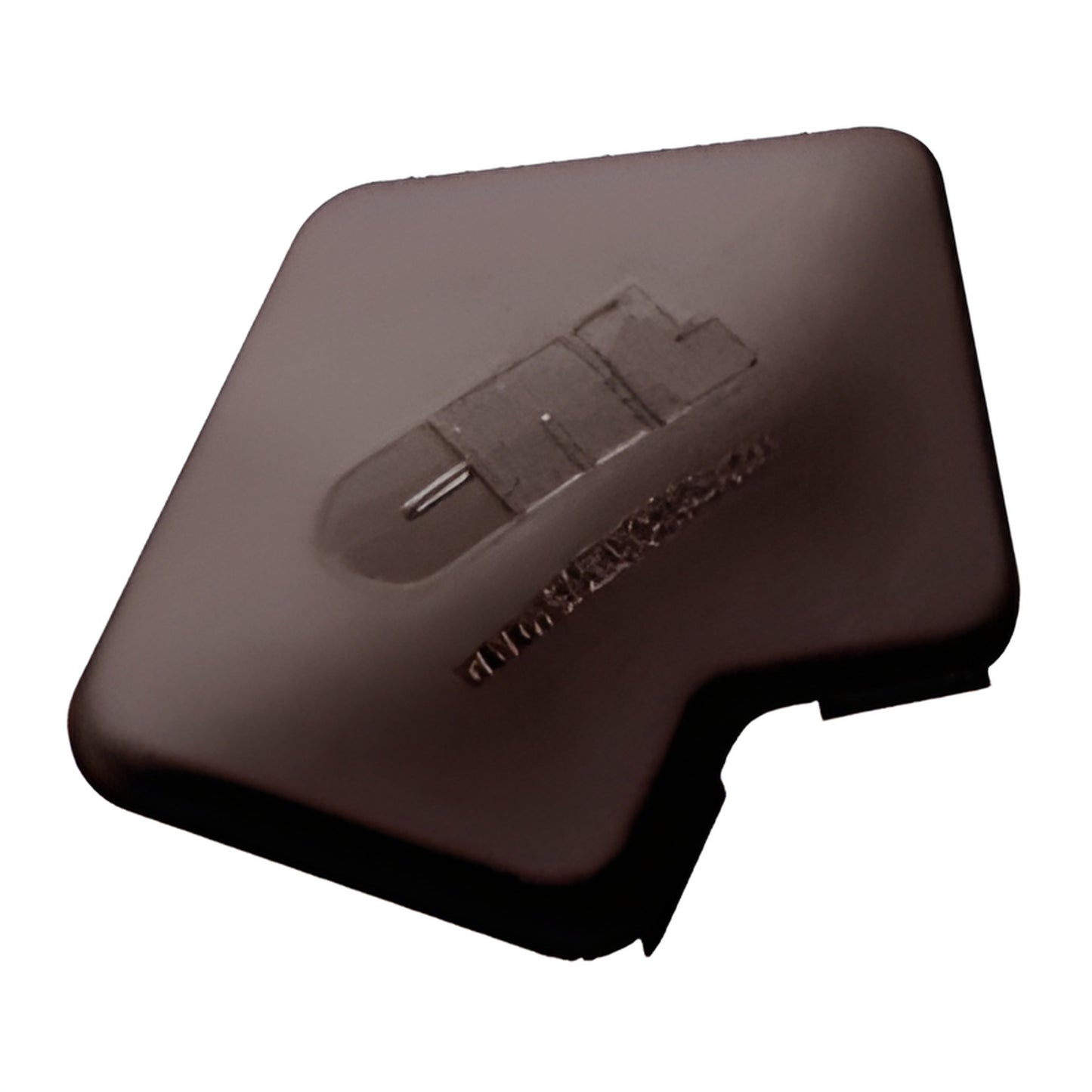 Rectangular matte bronze aluminum post top cap (SKU PC135SBRZ), slip-in design for railing posts