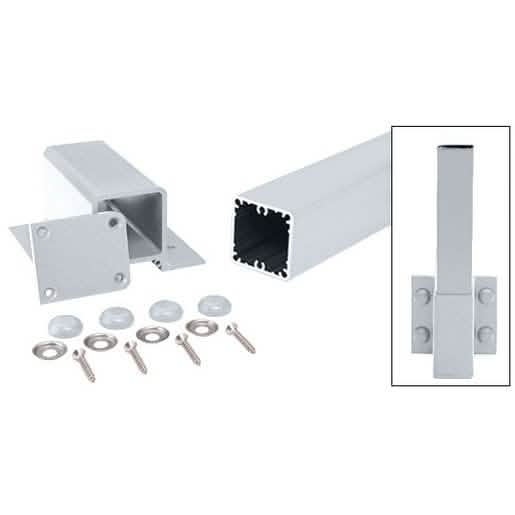 CRL Mill Series Fascia Mount Post Kit - 48" Durable, Stylish Railing Solution.