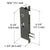 CRL Screen & Storm Door Replacement Mortise Lock Insert 6-3/4" Mount
