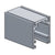 CRL Fallbrook Satin Anodized Ceiling Top Frame - Fixed Glass Profile