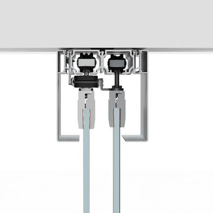 CRL50 Series Two Panel Telescoping Ceiling Mount Kit - Left Stacking, Sleek Design