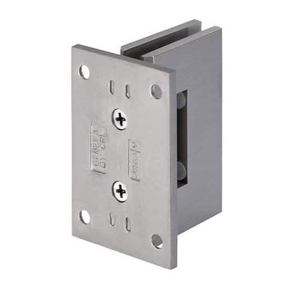CRL Brushed Nickel Junior Geneva Wall Mount Hinge with Full Back Plate - Elegant Design