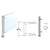 CRL 20" Brushed SS 1" Round PP56 Slimline Counter/Partition Post