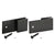 CRL Matte Black Y Inline Square Corner Clamp for Frameless Glass