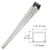 CRL 72 in Satin Anodized Aluminum Narrow Header for Double Doors