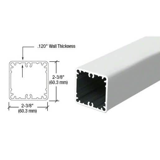CRL Mill Series 36" Fascia Mount Post - Durable, sleek design for secure installation.