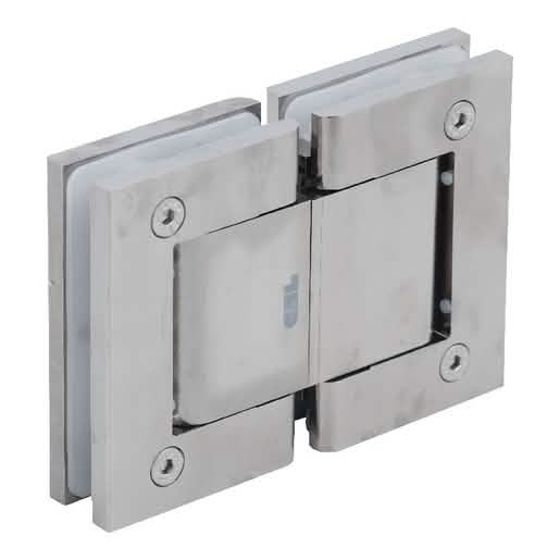 Satin Nickel Vernon Oil Dynamic 180° Glass-to-Glass Hinge for sleek, modern shower designs
