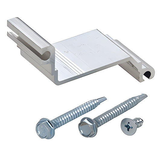 CRL shear block (SKU 1P453) mill finish aluminum storefront connector with two hex screws and one Phillips screw