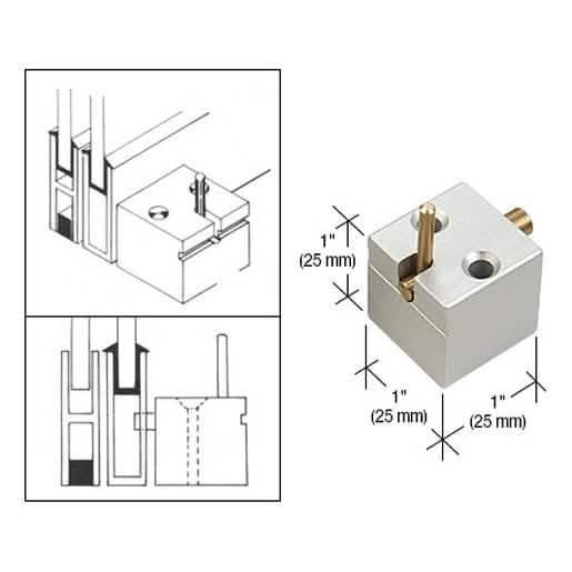 CRL Satin Anodized Deck Catch for Pass-Thru Windows - Secure, Durable, Sleek Design