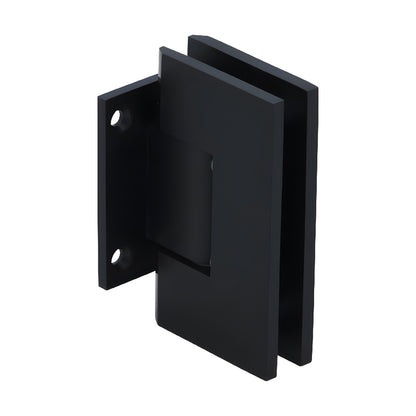 Vienna V1E0740RB oil-rubbed bronze brass square shower hinge, wall-mount short back plate for 3/8-1/2" glass