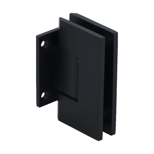 Vienna V1E0740RB oil-rubbed bronze brass square shower hinge, wall-mount short back plate for 3/8-1/2" glass