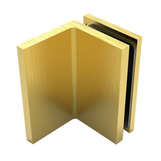 CRL Satin Brass Bellagio Wall Mount Bracket: Elegant Design, Durable Construction