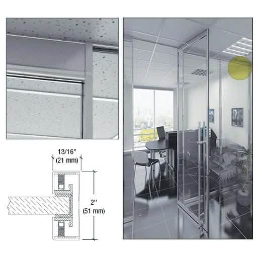 CRL-U.S. Aluminum Narrow Jamb Polished Stainless 120-inch for sleek door framing.