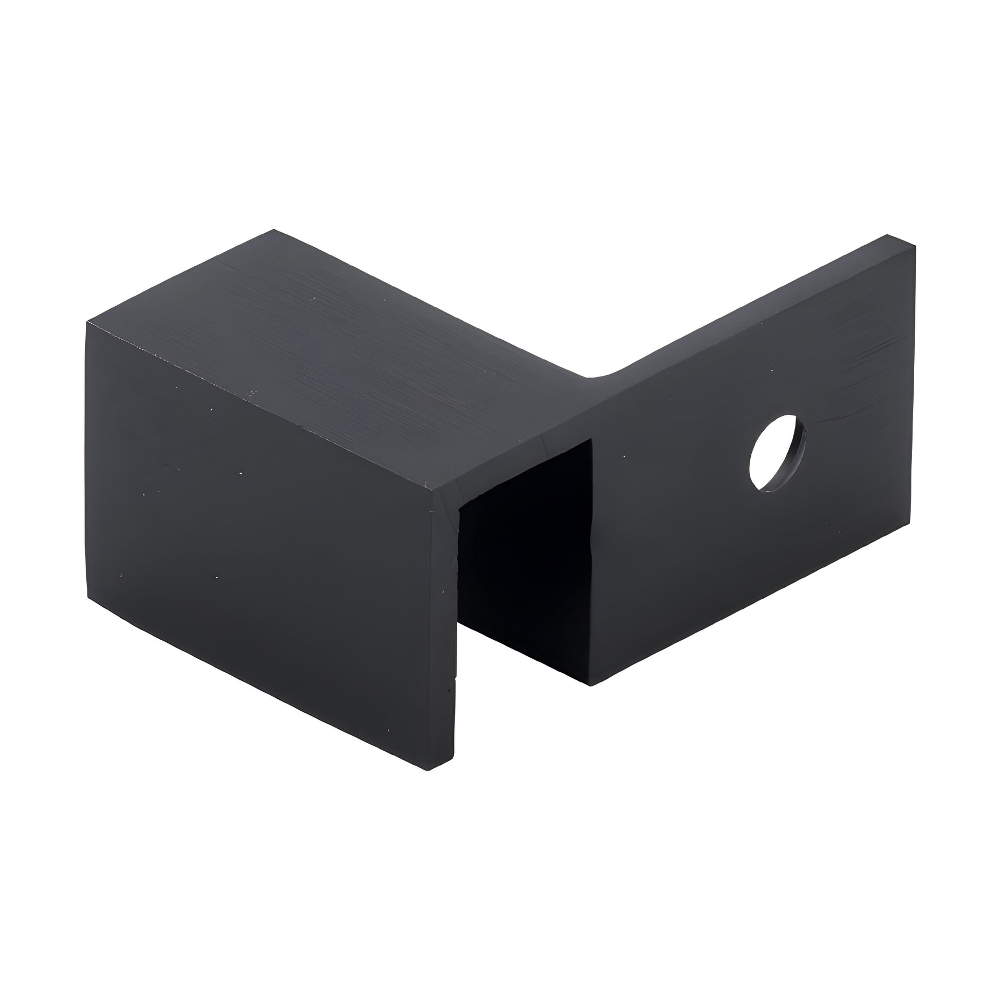 Oil-rubbed bronze solid brass sleeve-over glass clamp (right-hand) for 8-12mm shower glass, SKU S0GC37R0RB