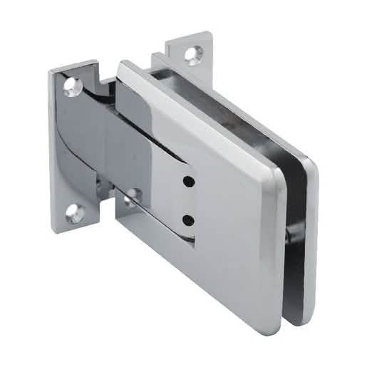 CRL Polished Chrome Atlas Glass Door Hinge - Sleek, Durable, Modern Design