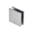 CRL Brushed Chrome Square Glass U-Clamp for Shower Panels