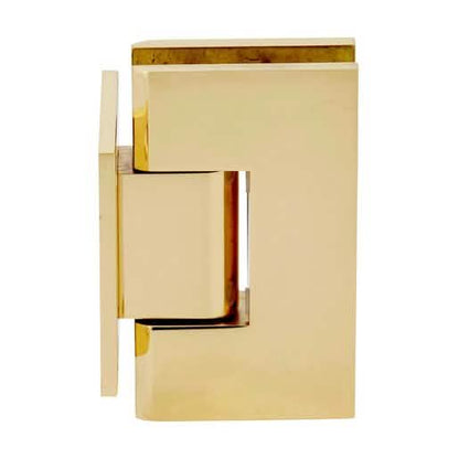 CRL Unlacquered Brass Vienna 074 Wall Mount Hinge with Short Back Plate - Elegant Finish