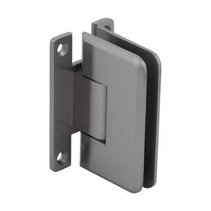 CRL Brushed Nickel Plymouth Wall Mount 'H' Back Plate Hinge - Sleek & Durable Design