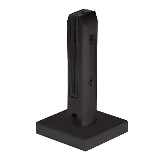 Matte Black Frameless Windscreen Clamp - Sleek, Durable, Beveled One-Piece Design