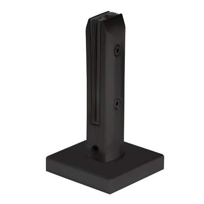 Matte Black Frameless Windscreen Clamp - Sleek, Durable, Beveled One-Piece Design