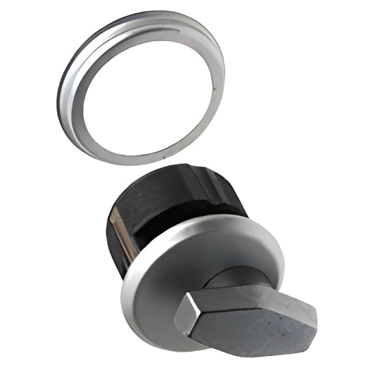 Aluminum mortise thumbturn with 1/4" trim ring for 1-3/4" doors, pack of 10 (SKU J4530B)