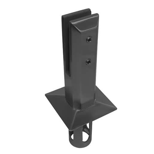 CRL Matte Black Square Core Mount Friction Fit Spigot, 2205 - Durable, Modern Design