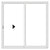 CRL-U.S. Aluminum 48x96 Commercial Narrow-Stile Sliding Door - Kynar