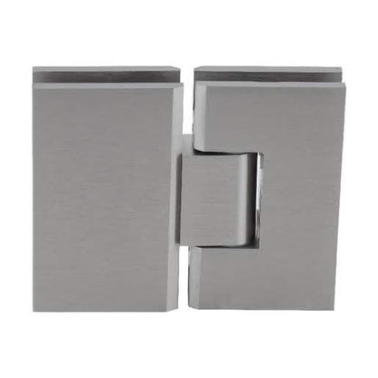 Brushed Nickel Victoria 180° Glass-to-Glass Hinge - Sleek, Durable, and Modern Design