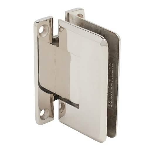CRL 316 Polished Stainless Steel Wall Mount 'H' Back Plate Hinge - Durable & Stylish