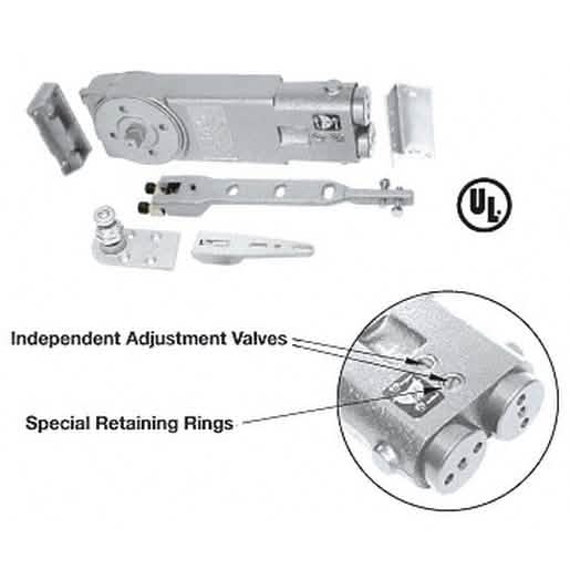 CRL 90º Hold Open Overhead Concealed Closer - Medium Duty, 'A' End-Load Hardware