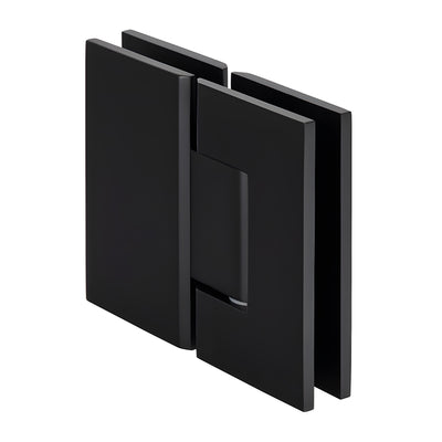 CRL Geneva Matte Black 180° Glass-to-Glass Frameless Shower Hinge