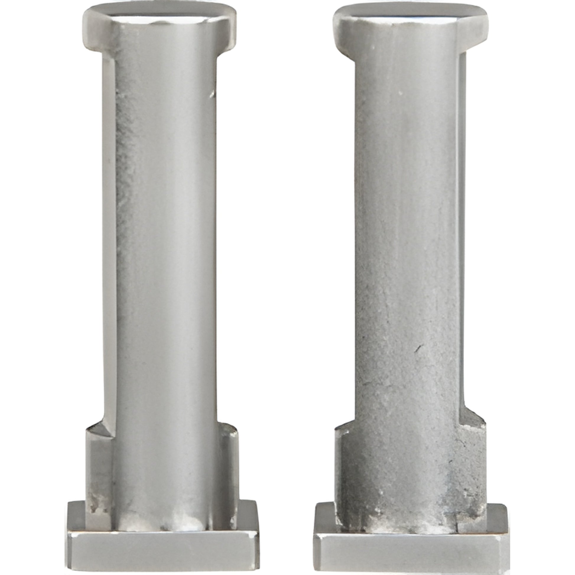 Pair of stainless steel pivot pins for 1/2" glass, 5 adjustment, fits Senior Prima/Cardiff hinges (SKU SRP1VP1N)