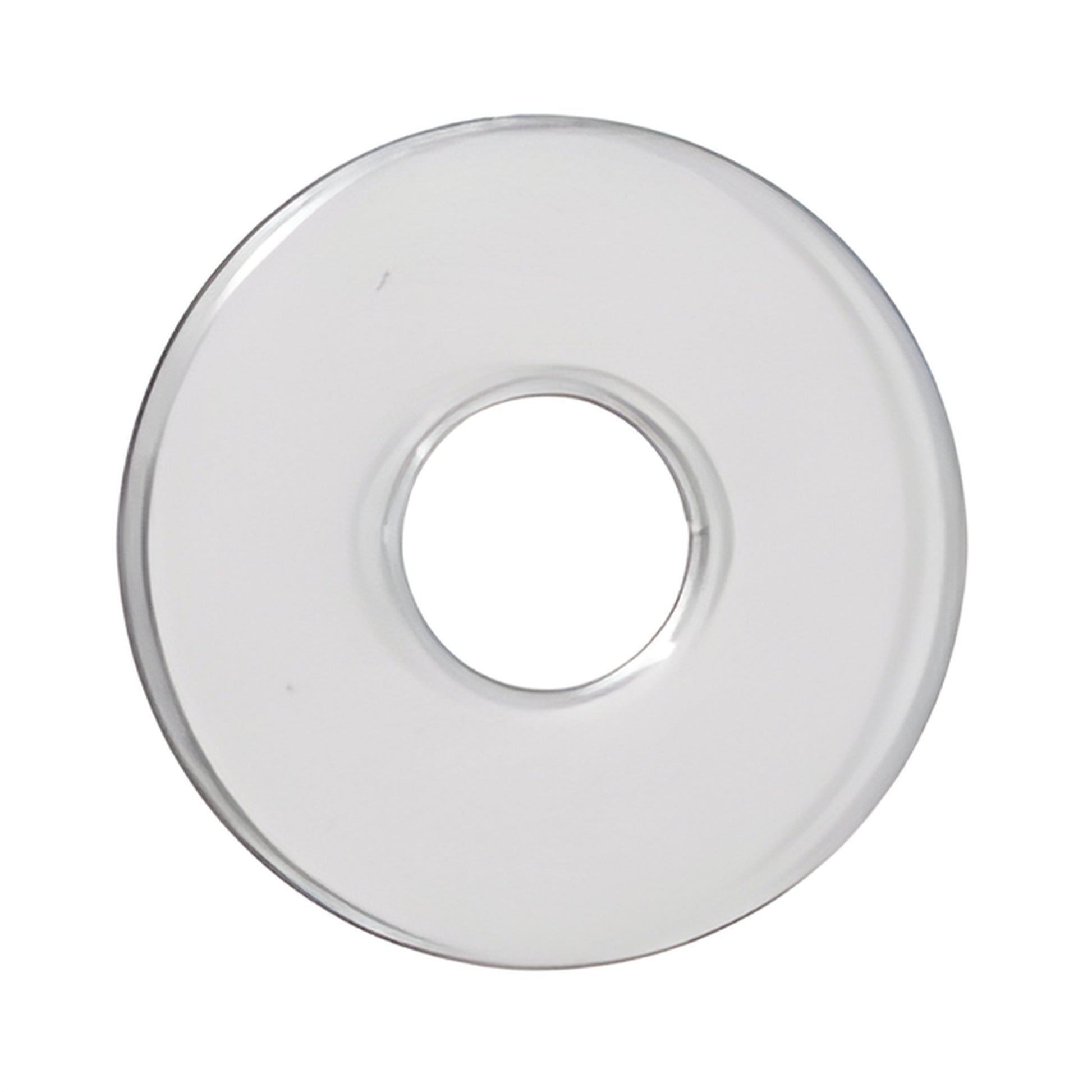 Clear 3/4" vinyl replacement washer for standoff caps (SKU HW058), round donut-shaped buffer to protect glass