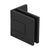 CRL Palermo Matte Black Adjustable Offset Wall-Mount Glass Hinge