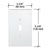 CRL Clear Acrylic Mirror Single Toggle Wall Plate