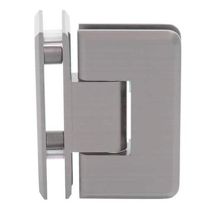 CRL Brushed Nickel 090º Glass-to-Glass Hinge for sleek shower door installation.
