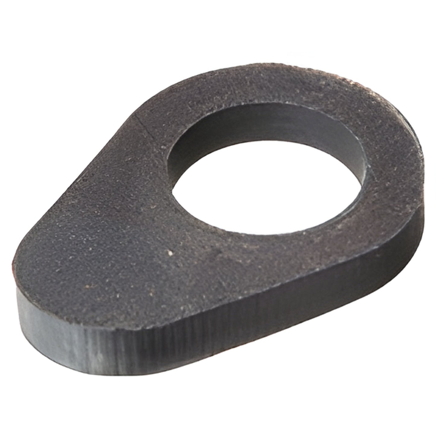 Burco RFL01 replacement finger lock - black teardrop rubber/plastic pad with central round hole for rack protection