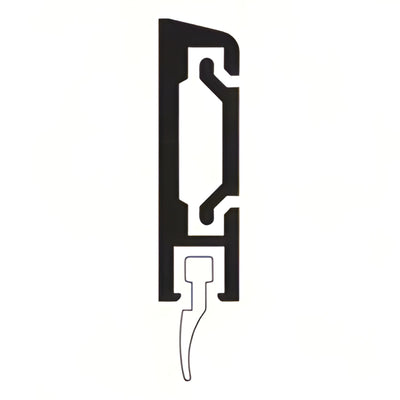 CRL Concealed Surface-Mounted Door Sweep w/ Weatherstrip, Dark Bronze