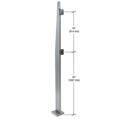 CRL 84" Klarity Brushed Stainless Steel Center Post
