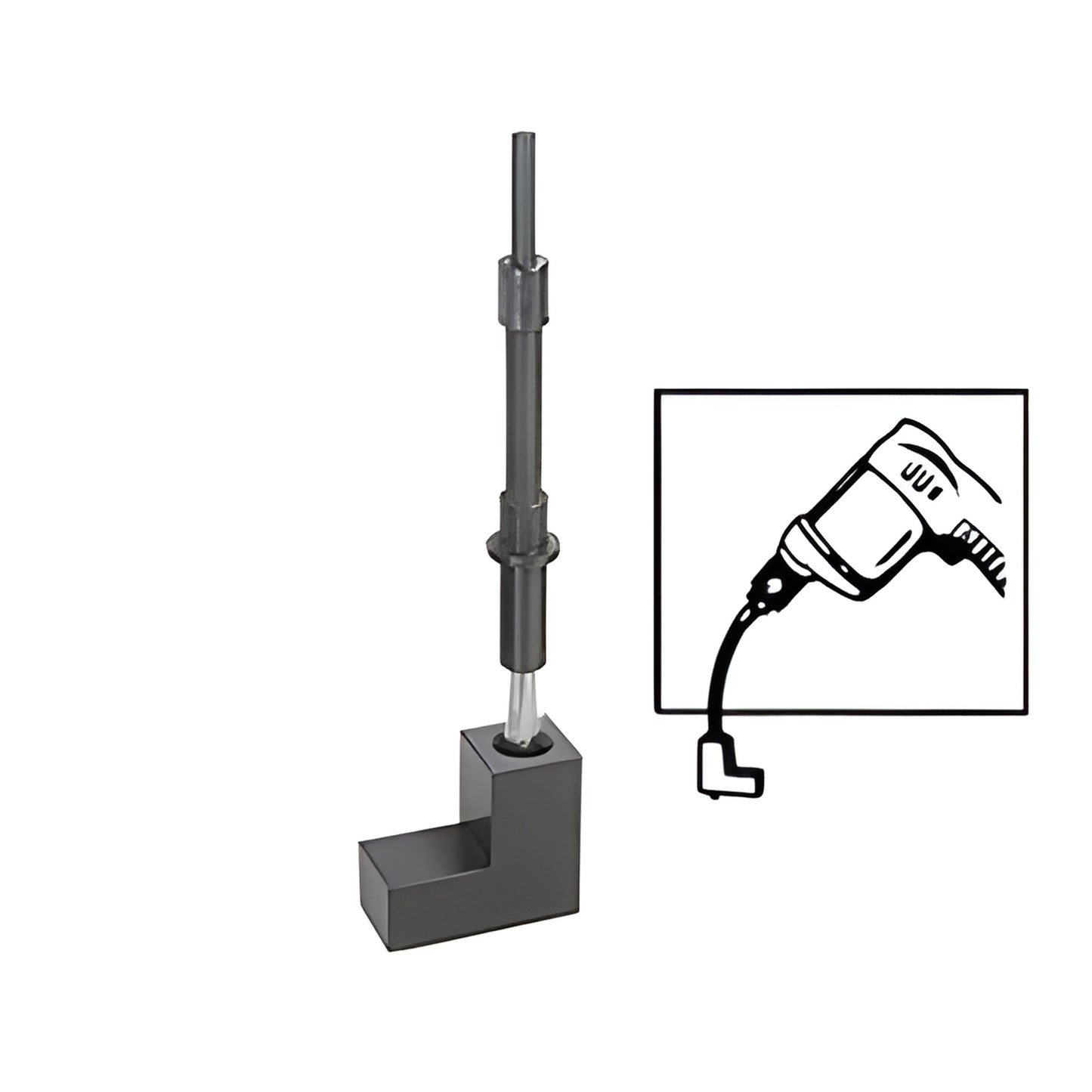 GDH5J1G flexible drill jig for GDH5 hinge installation - cable guide attaches to drill for accurate, consistent hole placemen
