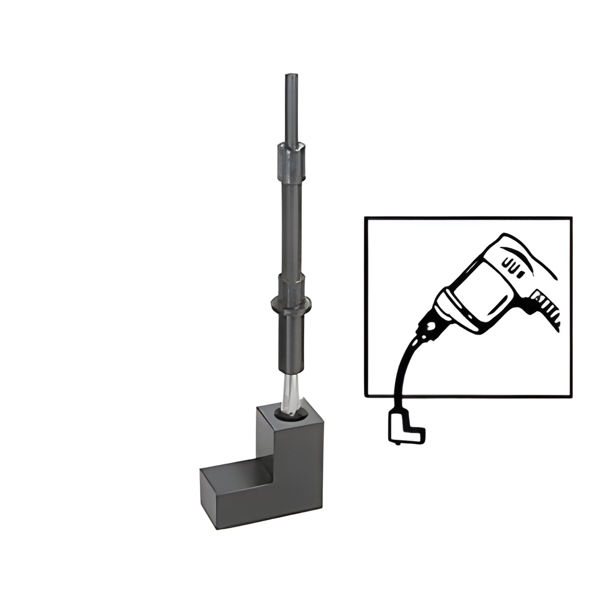 GDH5J1G flexible drill jig for GDH5 hinge installation - cable guide attaches to drill for accurate, consistent hole placemen
