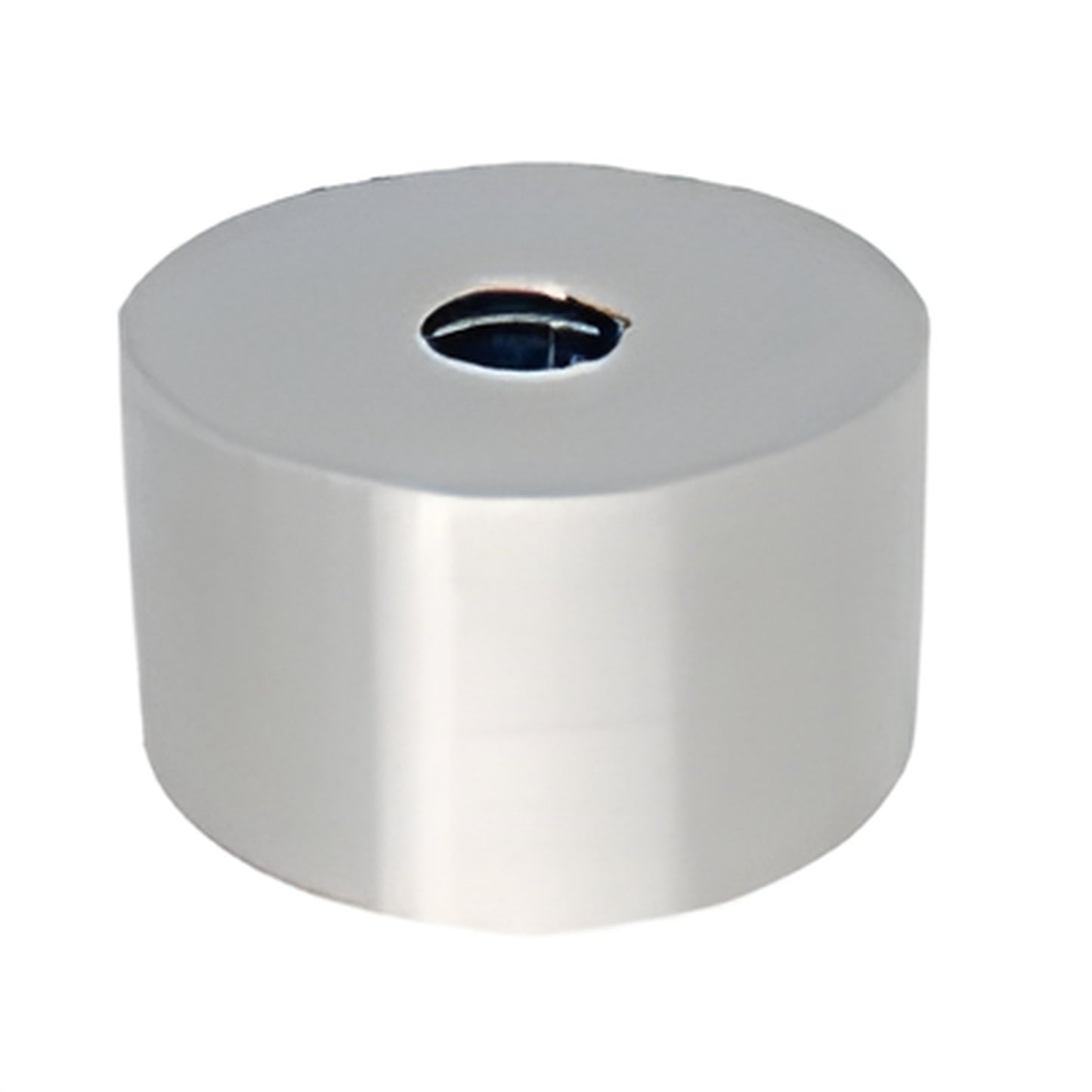 2" brushed stainless standoff base (aluminum core, 3/8-16 thread) - SKU ACSB21BS