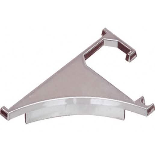 CRL Brushed Nickel End Cap for 3/8" Aluminum Shelving Extrusion - Sleek Finish & Durable