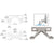 CRL Brushed Stainless Double-Arm V Wall-Mount Glass Railing Bracket