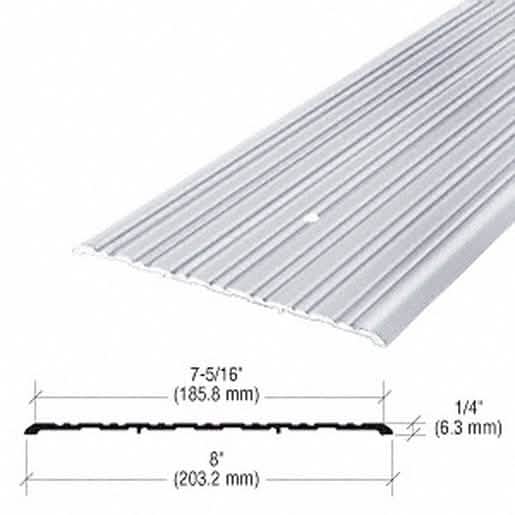 CRL 8" Aluminum Commercial Saddle Threshold, 73" Length - Durable, Weatherproof Door Prote
