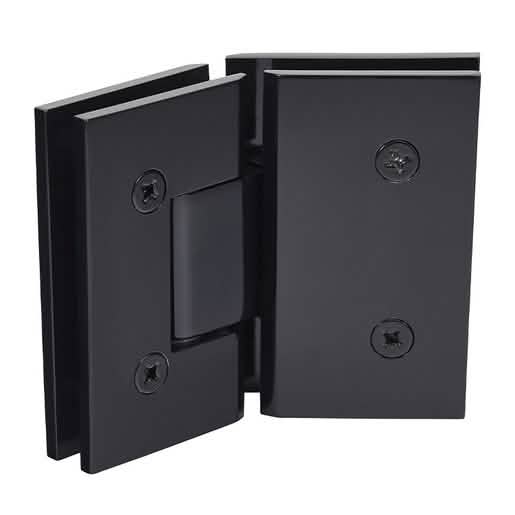 CRL Black Vienna 045 Series 135° Glass-to-Glass Hinge - Durable and Sleek Design