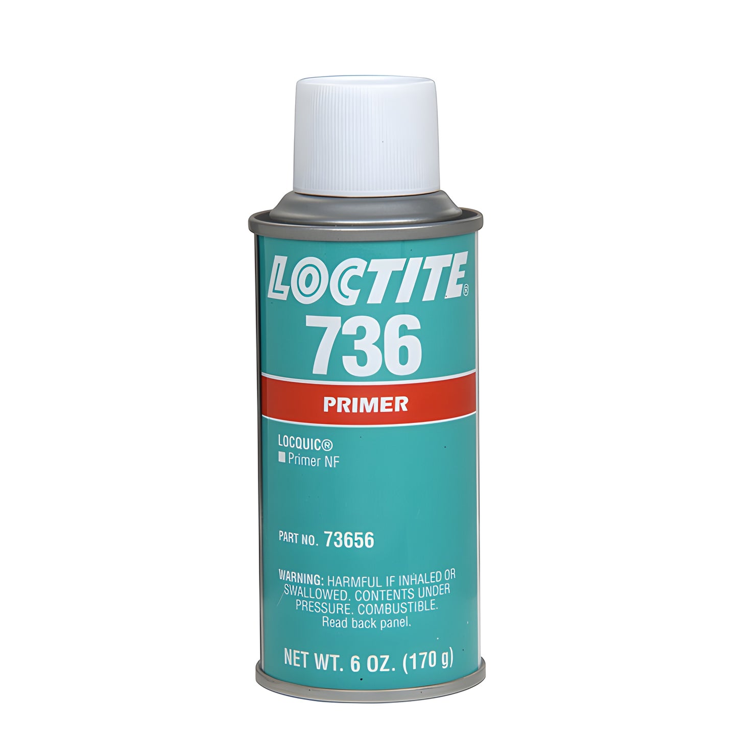 Loctite 736 LocQuic primer aerosol can, 6 oz (SKU 73656) - primer for non-porous surfaces.